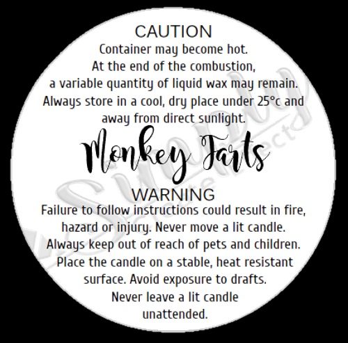 Container Candle Warning Label - Candle Warning Label